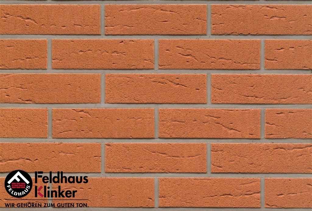 Фасадная плитка ручной формовки Feldhaus Klinker R227 Terracotta rustico NF14, 240*14*71 мм