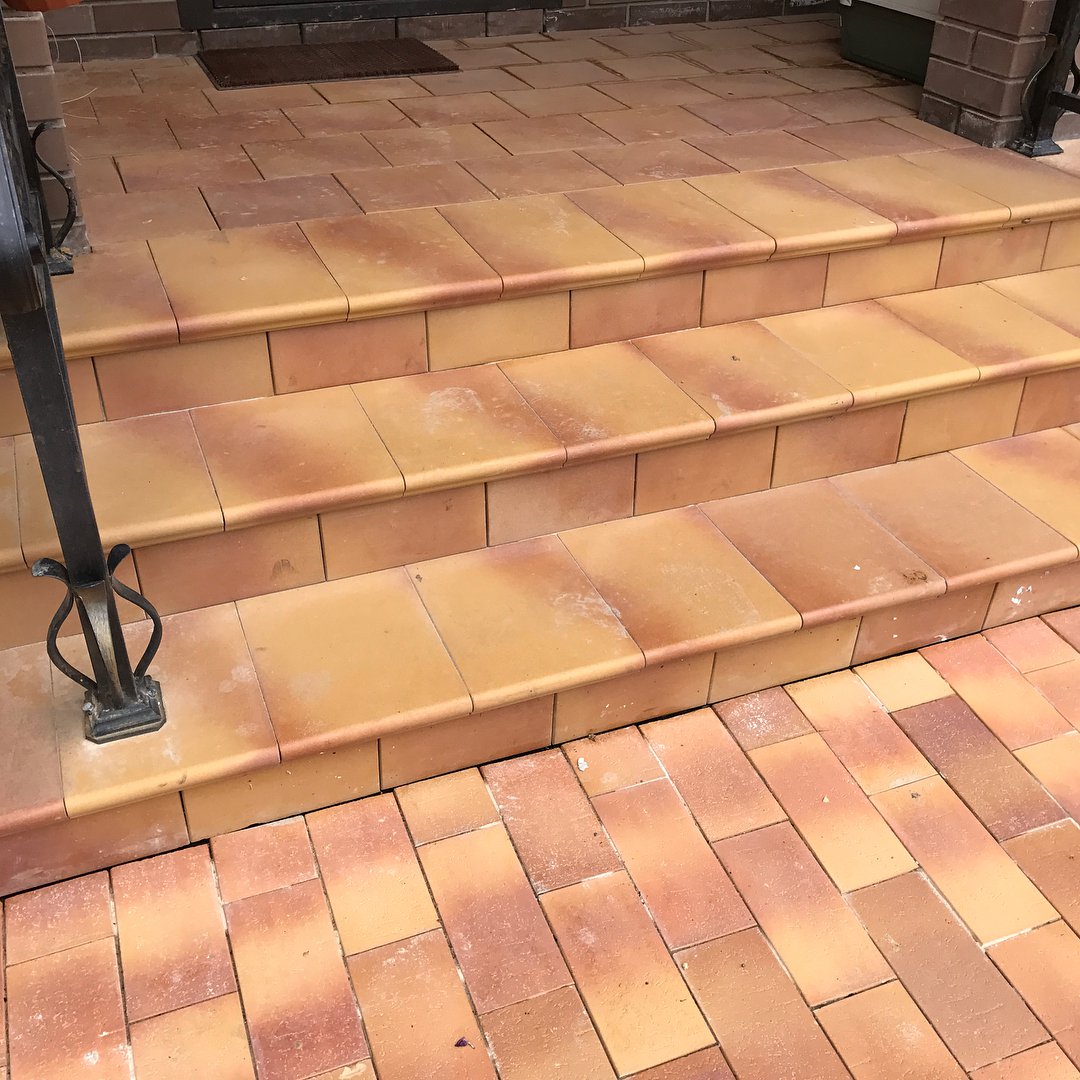 Клинкерная ступень флорентинер Stroher Keraplatte Terra 307 weizengelb, Stroeher